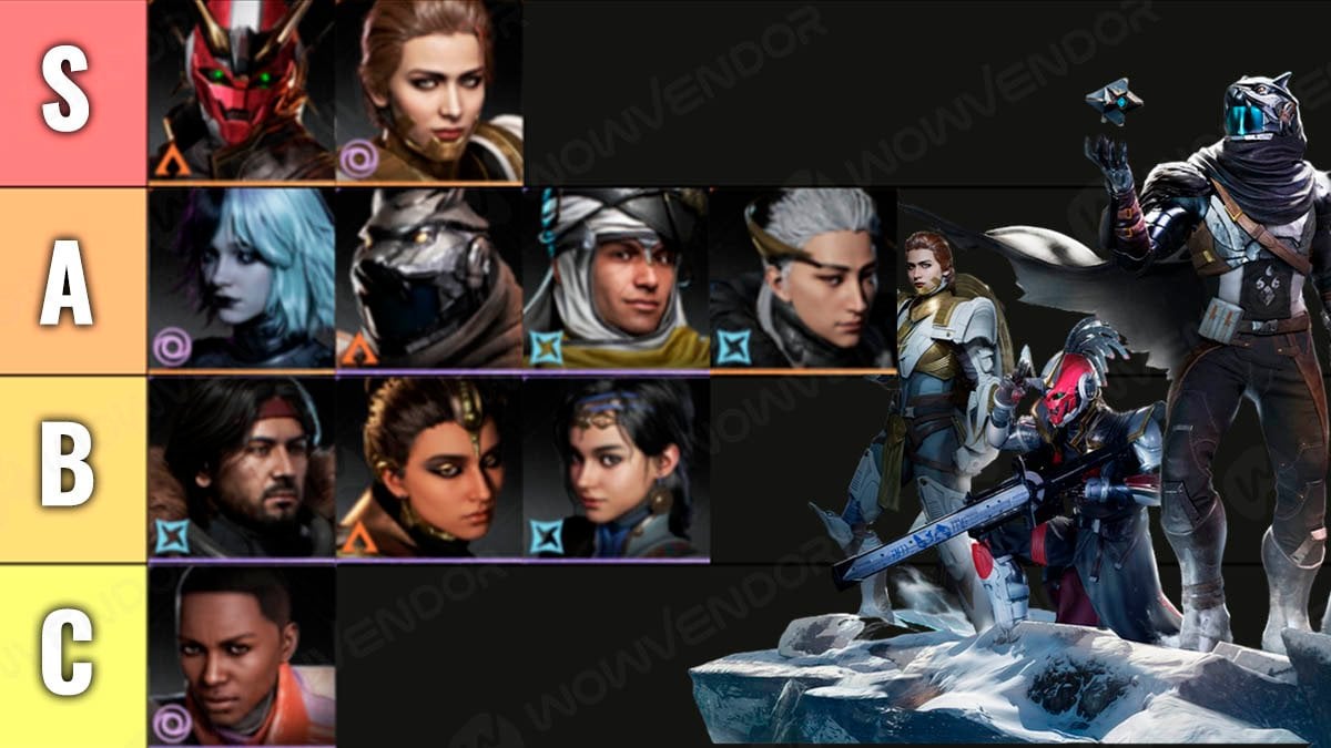 Destiny Rising tier list best characters in September 2025.