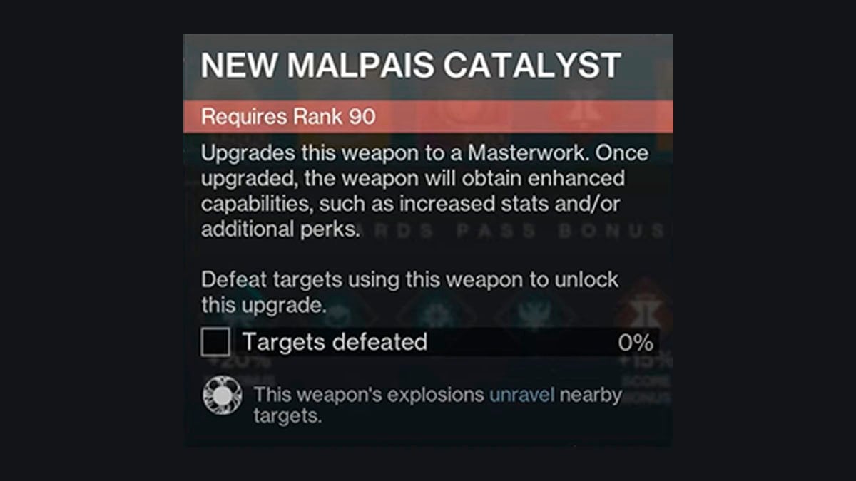 New Malpais Exotic Catalyst