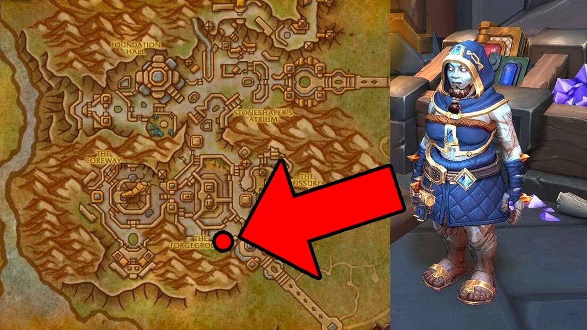 Enchanted Gilded Ethereal Crest vendor location in WoW TWW.