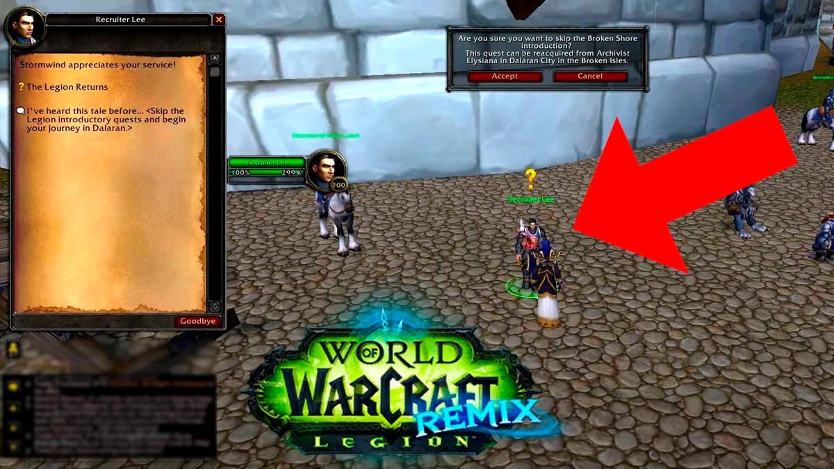 Legion Remix campaign skip Alliance.