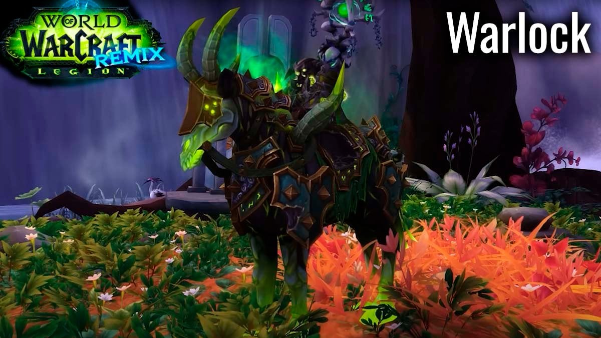 Legion Remix Warlock class mount.
