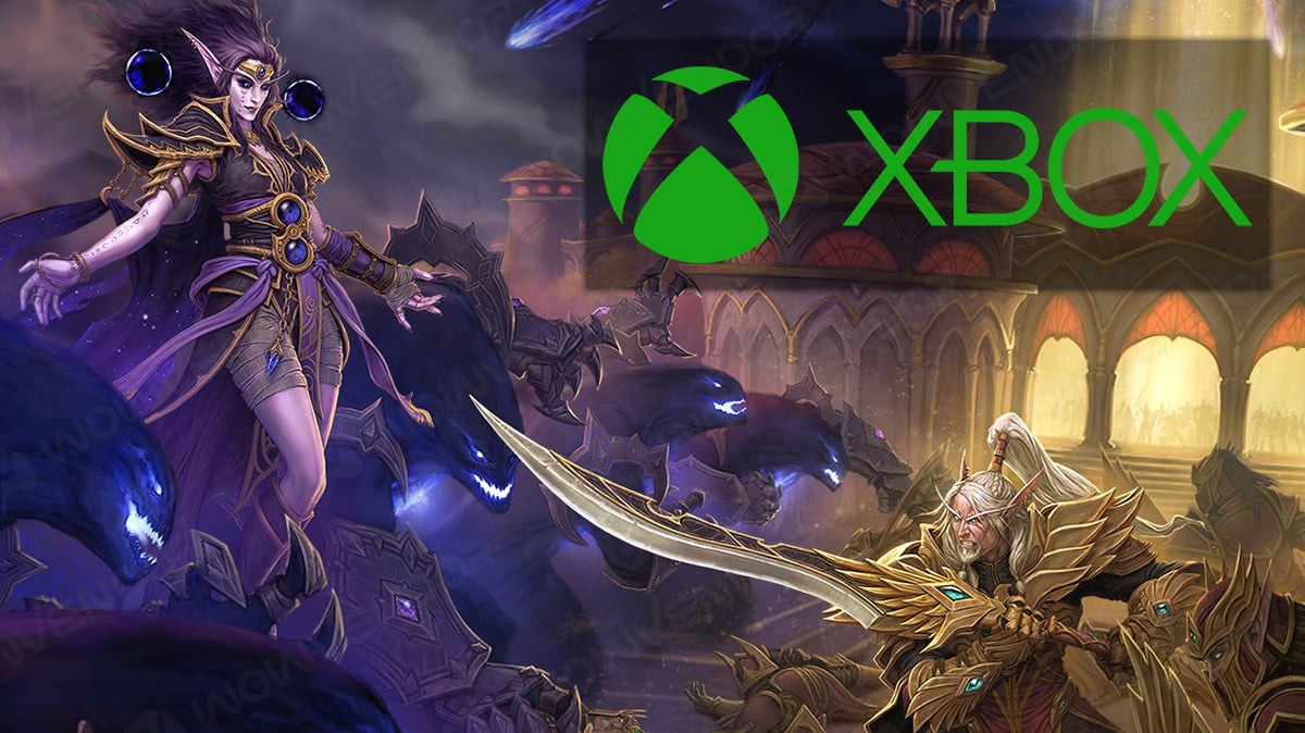 WoW Midnight key art with XBOX logo.