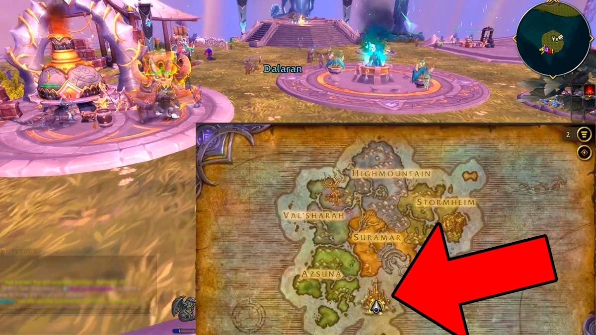 Legion Remix Infinite Bazaar location and coordinates.