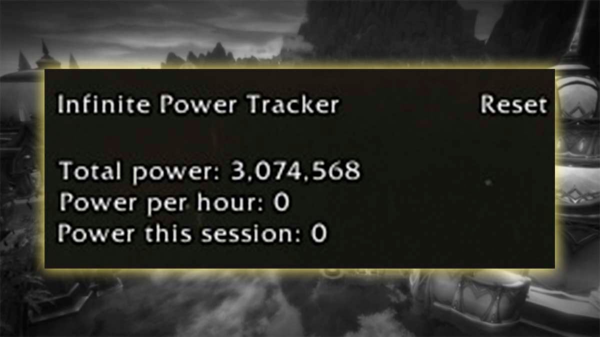 Infinite Power Tracker WeakAura Legion Remix