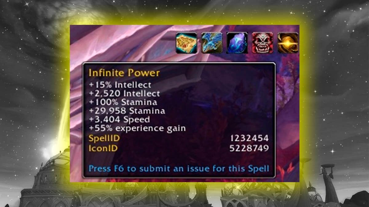 Legion Remix Infinite Power buff.