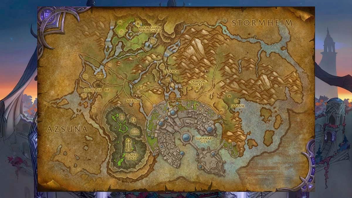 Tour Suramar map Legion Remix.