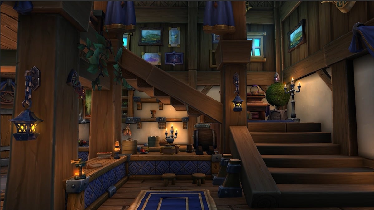 WoW Housing decorations.