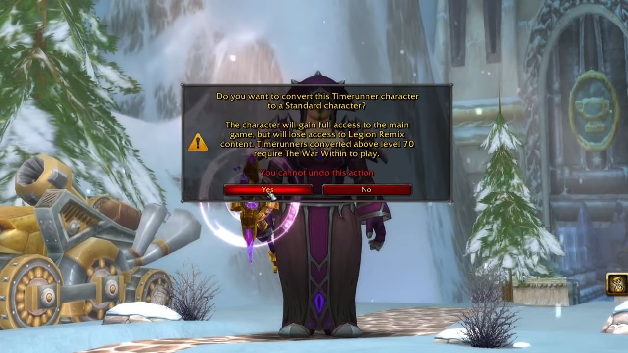 Legion Remix transfer details interface