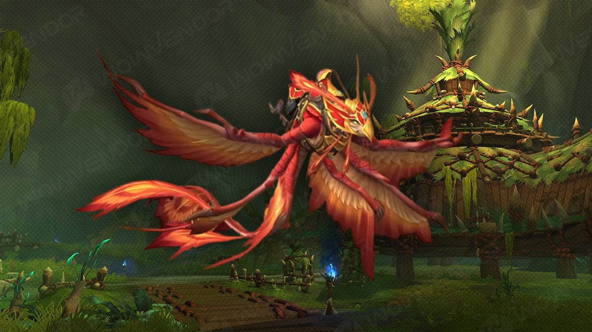 New Midnight mounts showcase: Fiery Dragonhawk model.