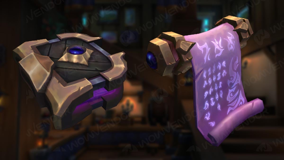 Lorewalking Housing rewards: Scrolls.