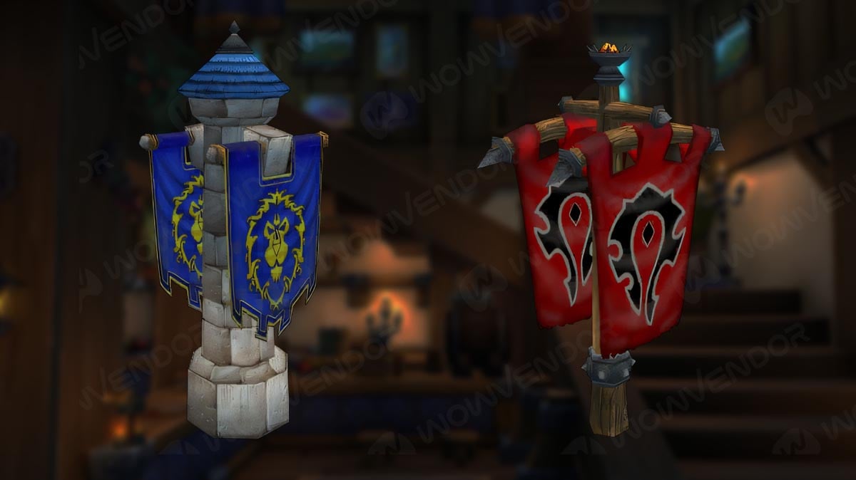 PvP Housing decor Alliance and Horde.