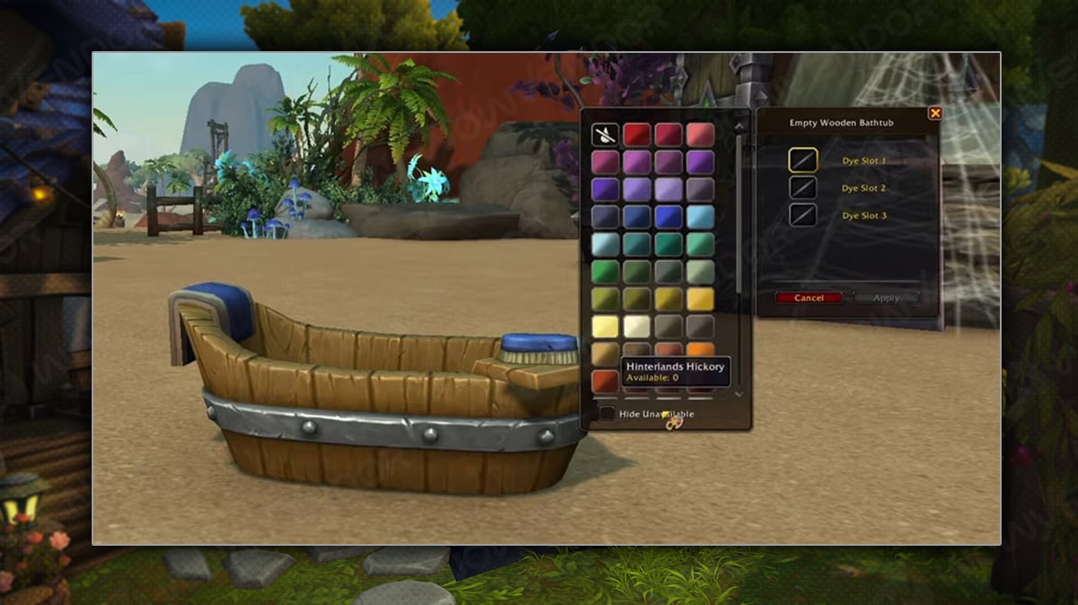 Housing dye system overview.