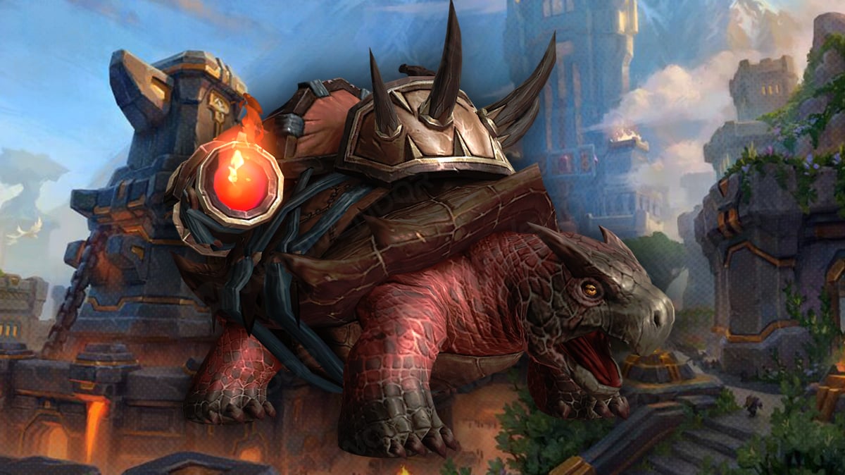 Trading post of January 2026, Savage Crimson Battle Turtle mount showcase.