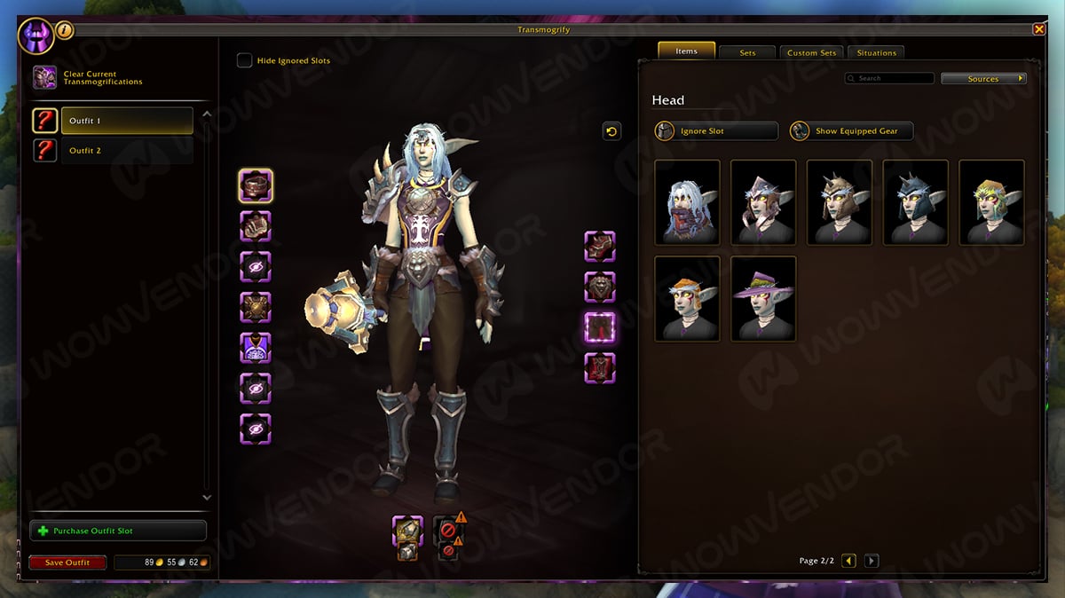 New Midnight transmog interface.