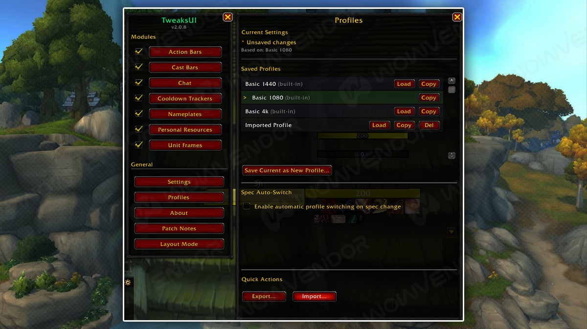 WoW Midnight UI set up guide: TweaksUI settings