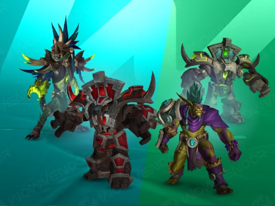 World of Warcraft Venomous Abyss Heroic + Normal bundle artwork with raid characters