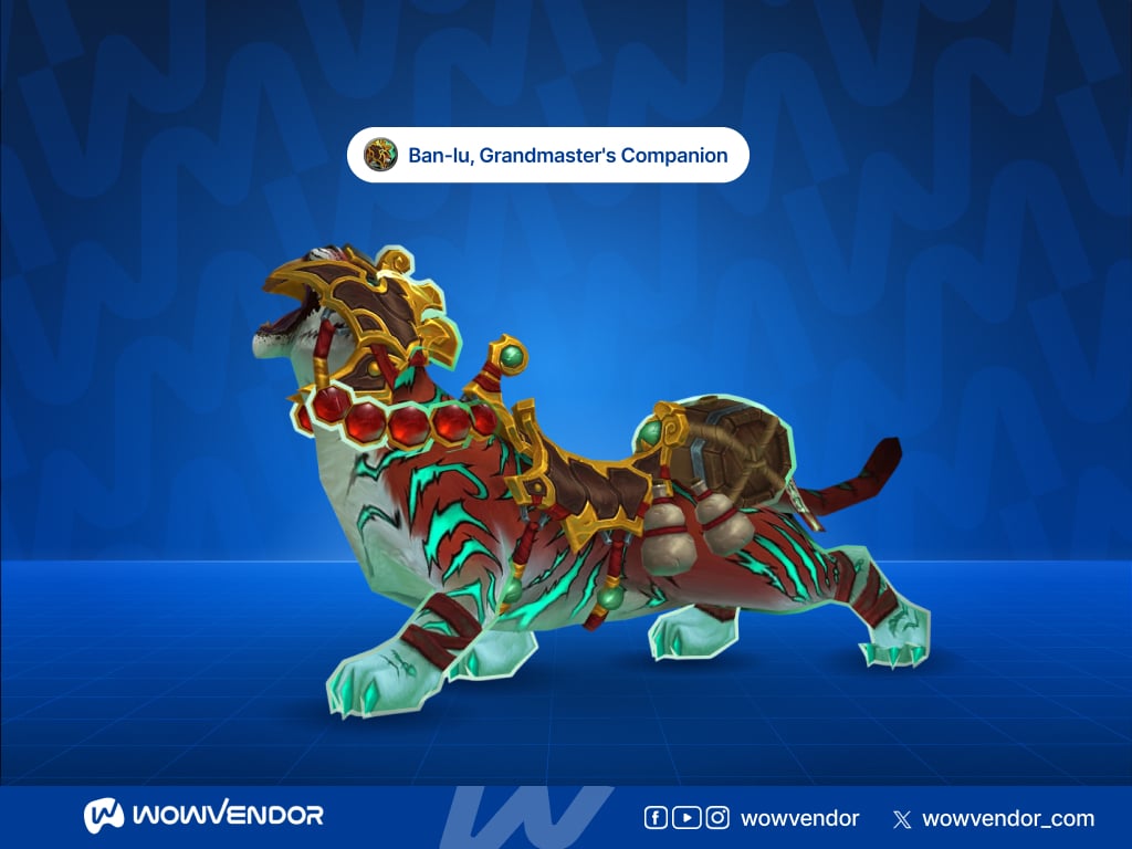 WoW Ban-lu, Grandmaster's Companion mount look