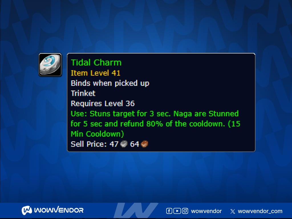 World of Warcraft Forever Tidal Charm trinket